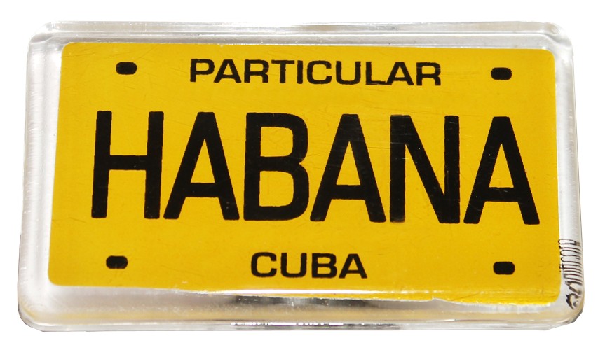 Habana Cuba License Plate Refrigerator Magnet